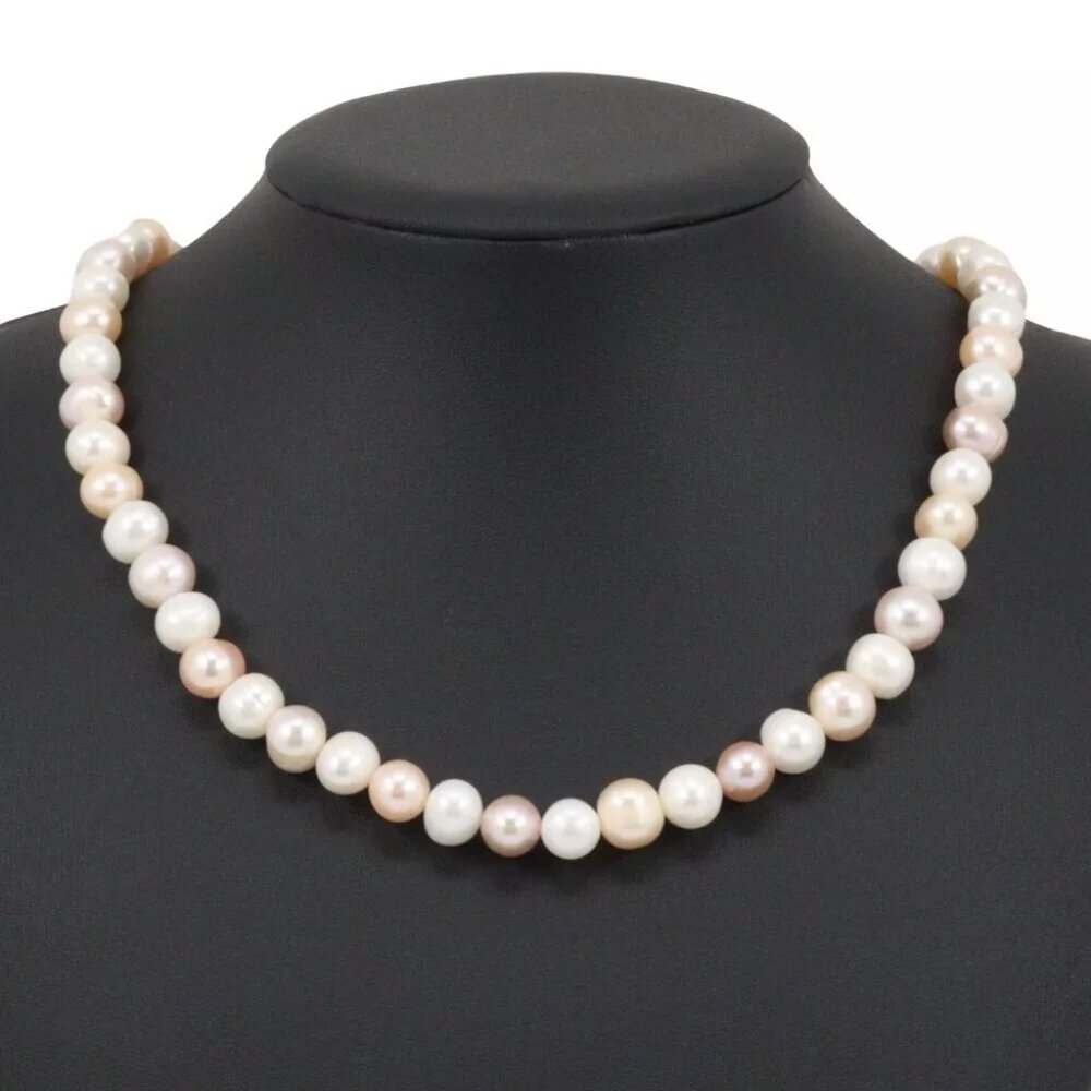 Baroque pearl Necklace 2 tone color Pearl/metallic 55.1g Women